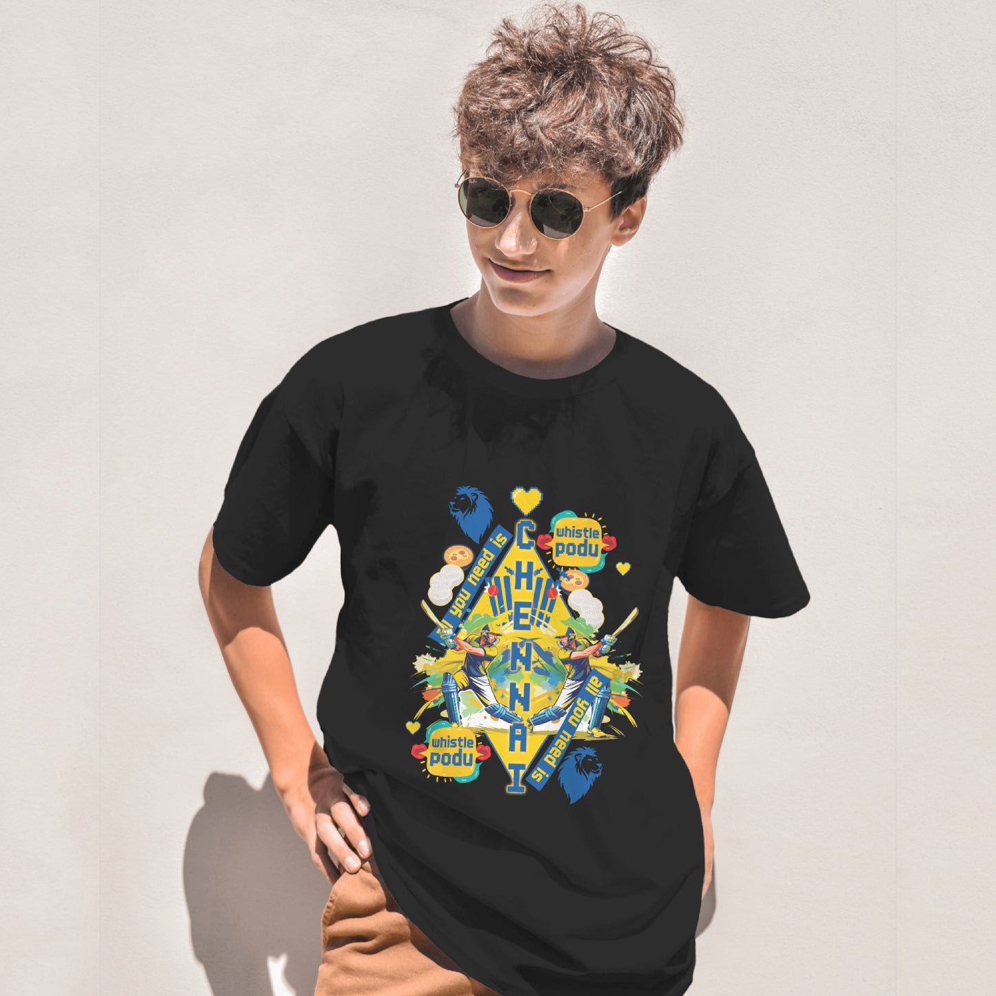 Whistle Podu Vibe - Chennai - Oversized T-shirt
