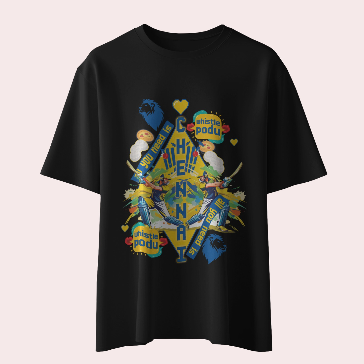 Whistle Podu Vibe - Chennai - Oversized T-shirt