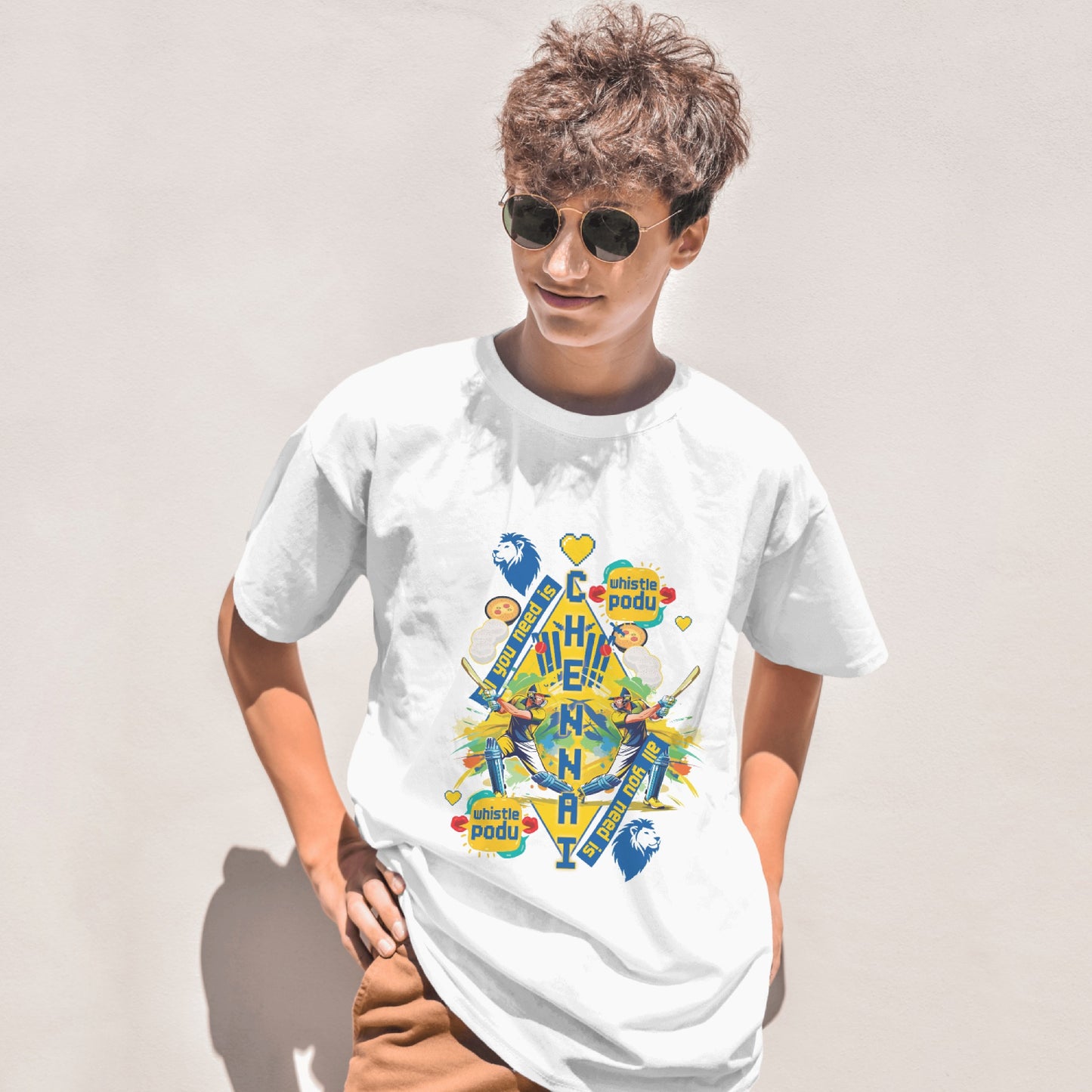 Whistle Podu Vibe - Chennai - Oversized T-shirt