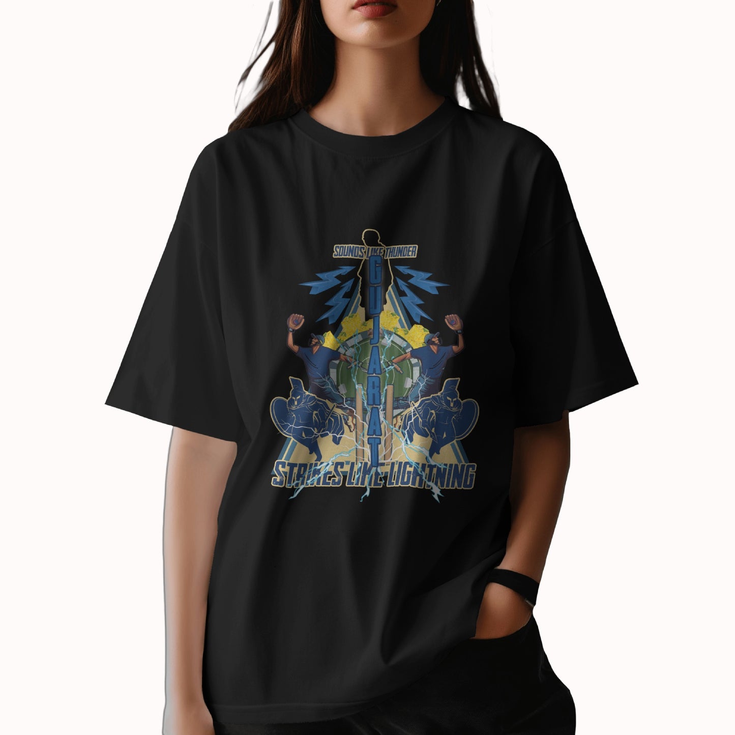Aavyo Re Garaj! - Gujarat - Unisex Oversized T-shirt