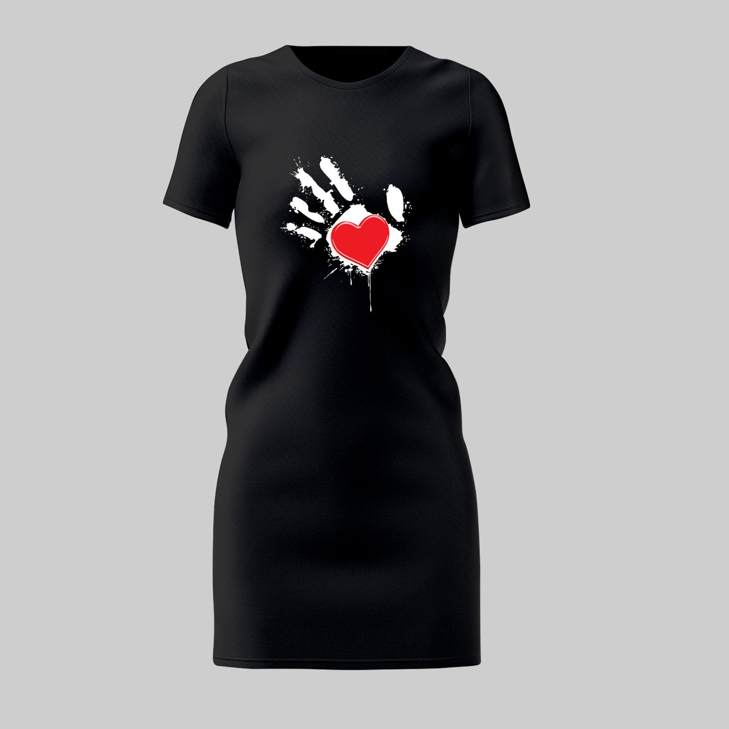 Heart In Hand - Regular T-shirt Dress