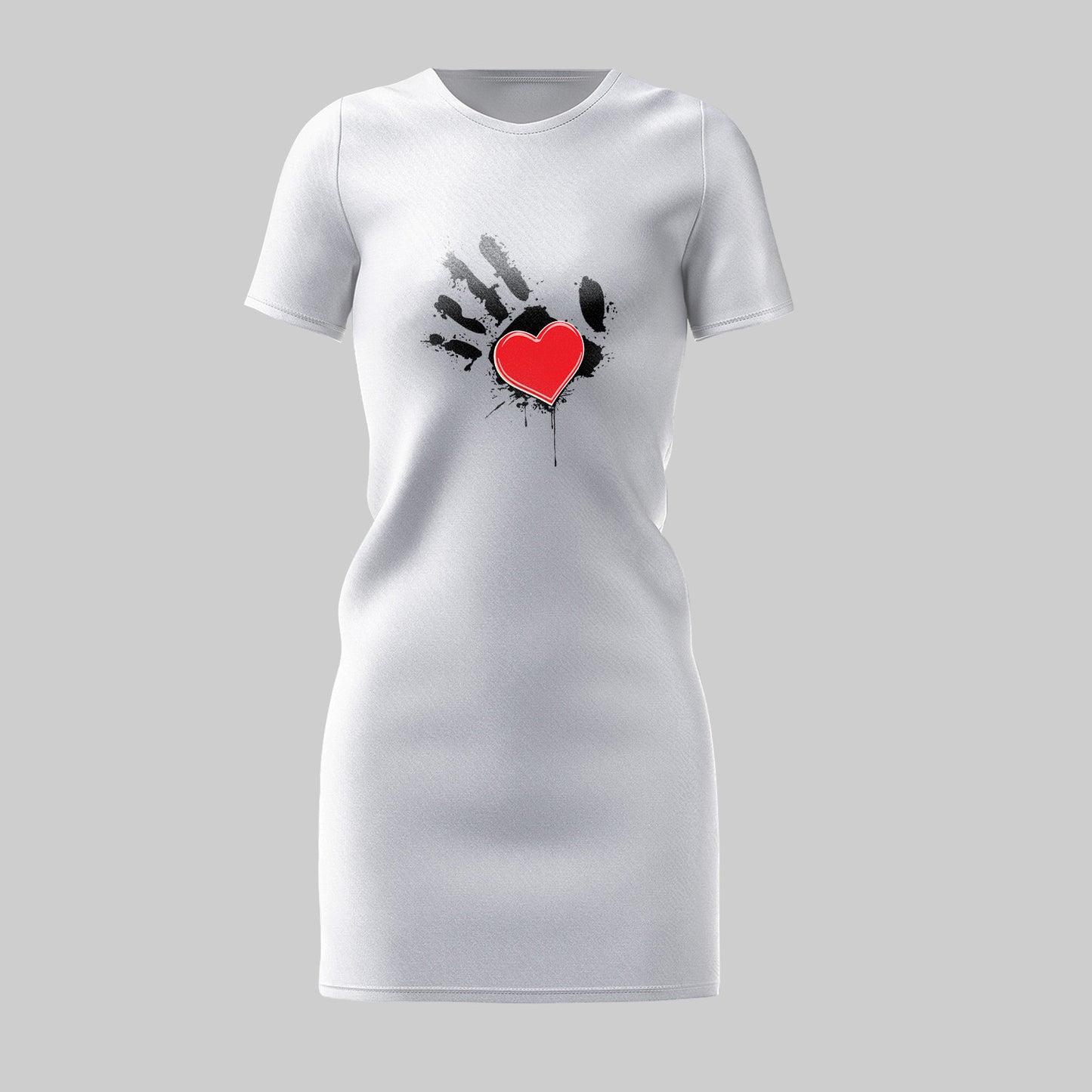 Heart In Hand - Regular T-shirt Dress