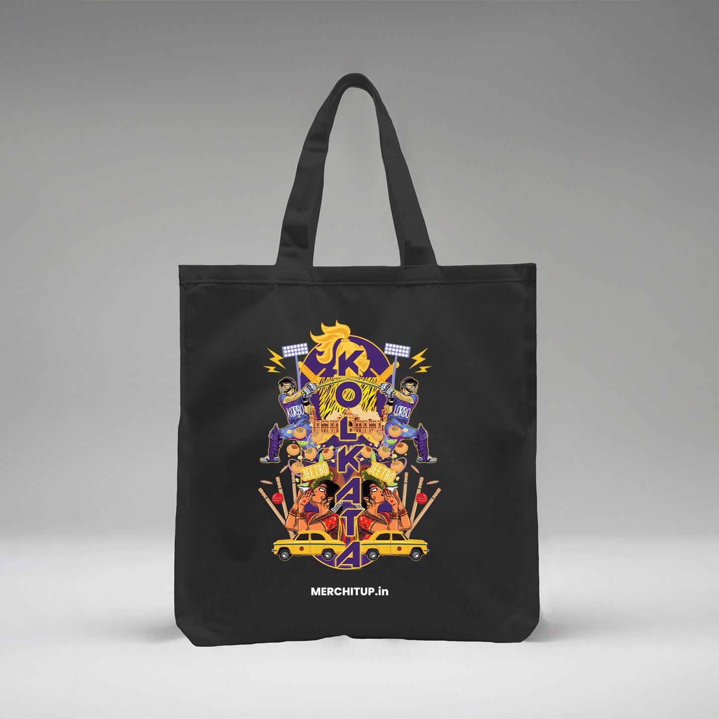 Korbo Lorbo Swagbo - Kolkata - Tote Bag (Large)