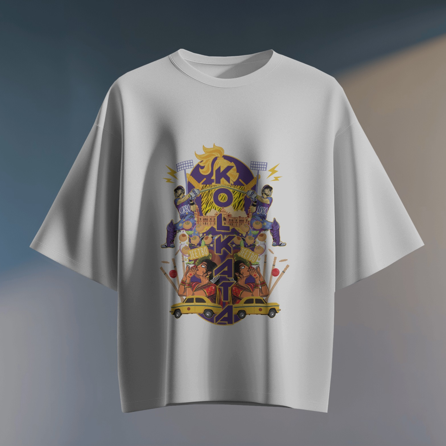 Korbo Lorbo Swagbo - Kolkata - Unisex Oversized T-shirt
