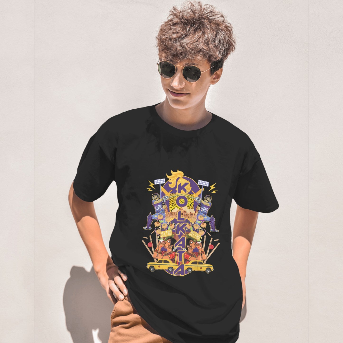 Korbo Lorbo Swagbo - Kolkata - Unisex Oversized T-shirt