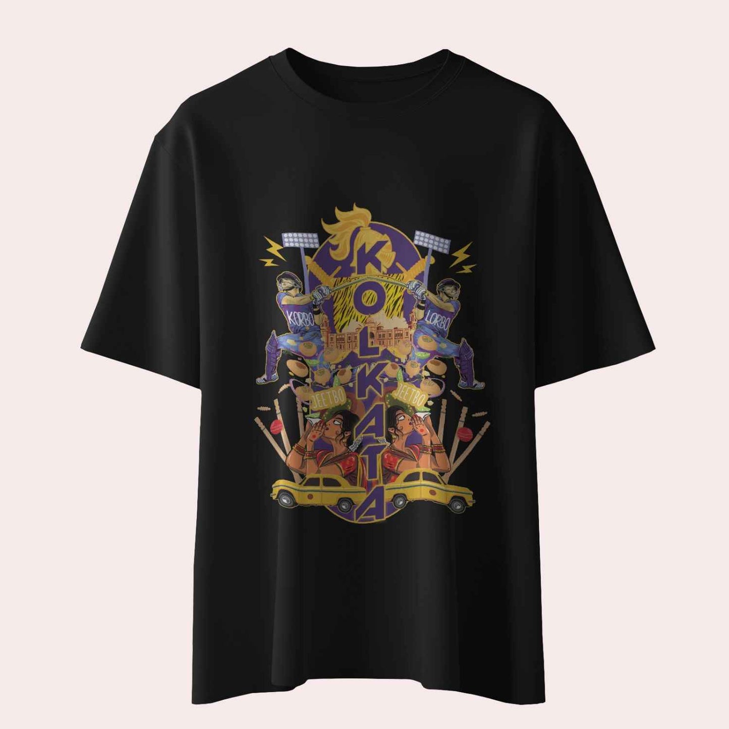Korbo Lorbo Swagbo - Kolkata - Unisex Oversized T-shirt