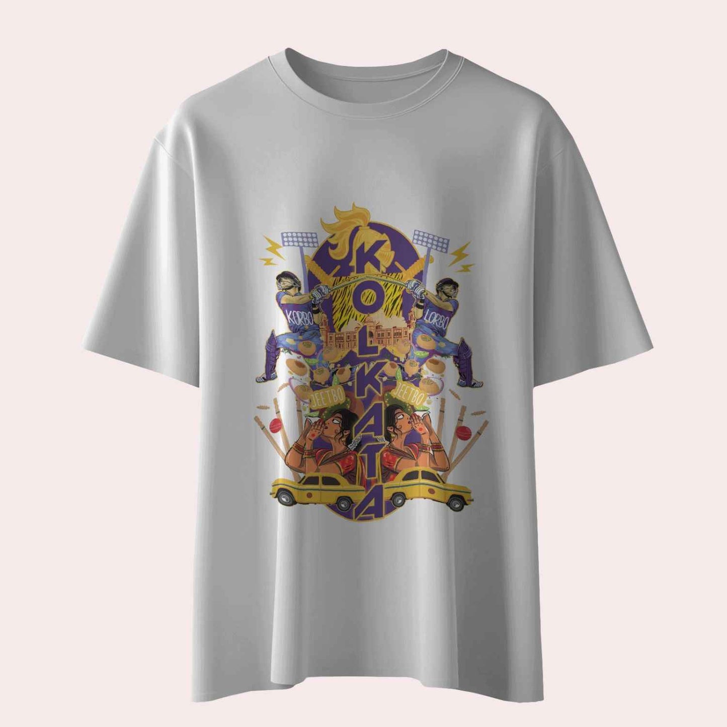 Korbo Lorbo Swagbo - Kolkata - Unisex Oversized T-shirt