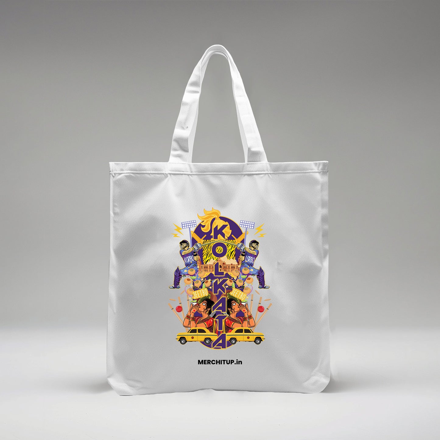 Korbo Lorbo Swagbo - Kolkata - Tote Bag (Large)