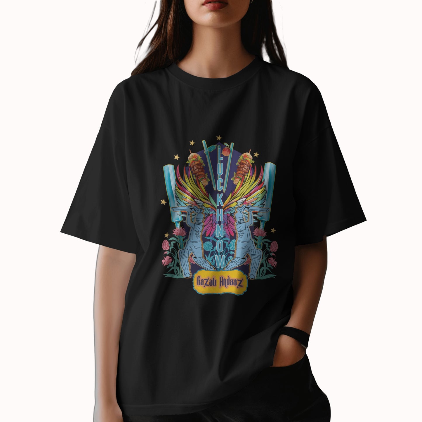 UP Ka Gazab Andaaz - Lucknow - Unisex Oversized T-shirt