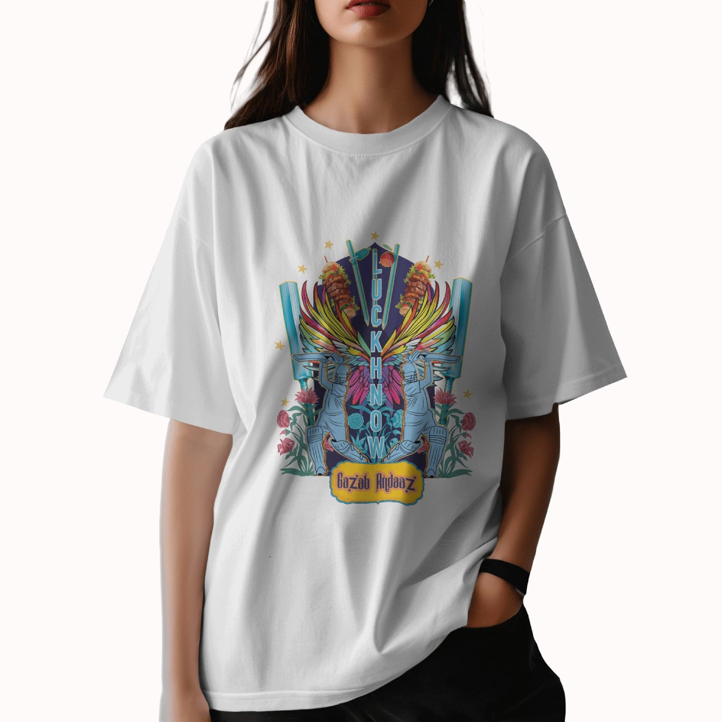 UP Ka Gazab Andaaz - Lucknow - Unisex Oversized T-shirt