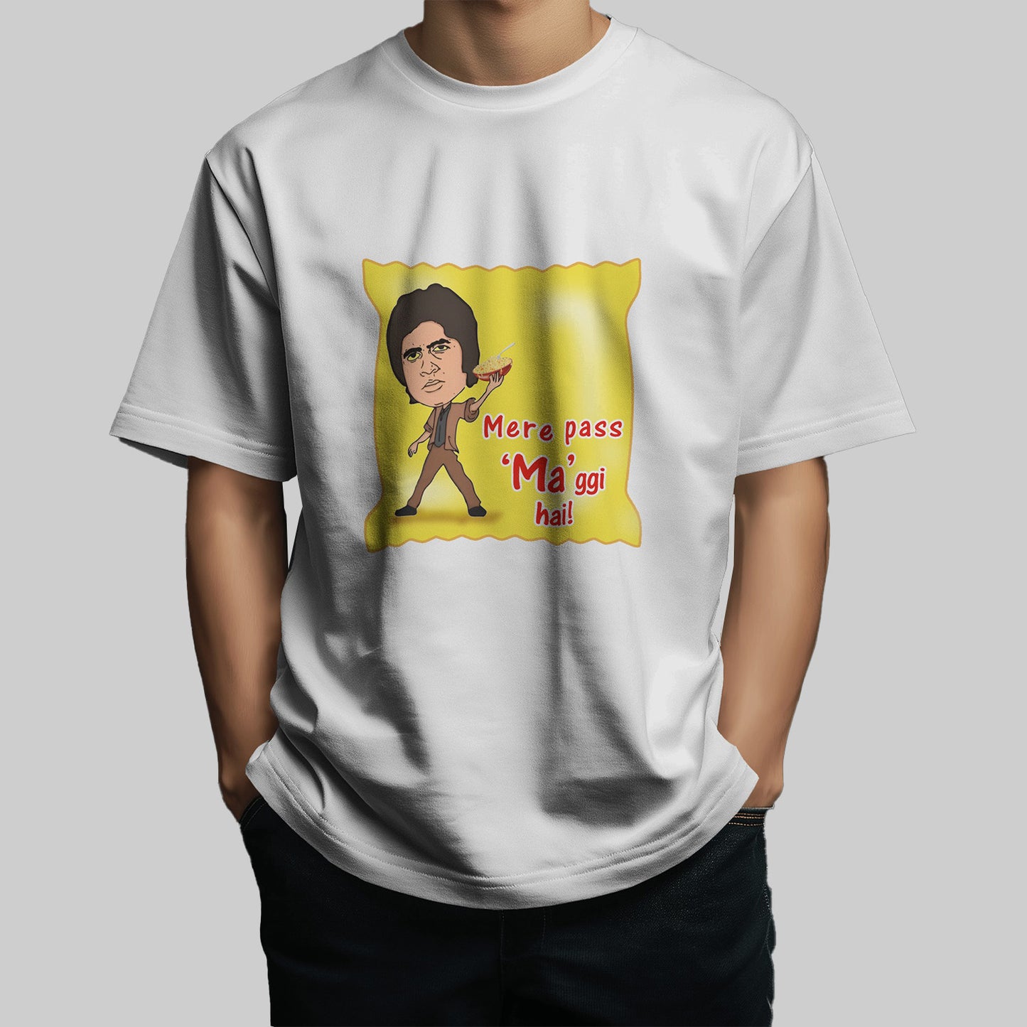 Mere Pass MA-ggi Hai - Oversized T-shirt