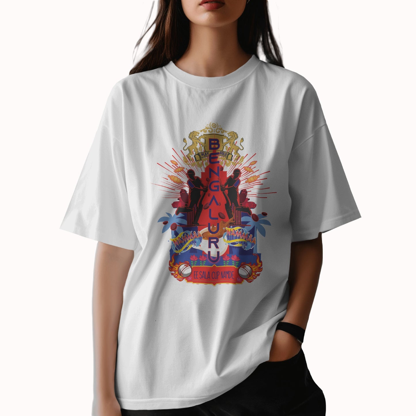 Ee Sala Cup Namde - Bangalore - Unisex Oversized T-shirt