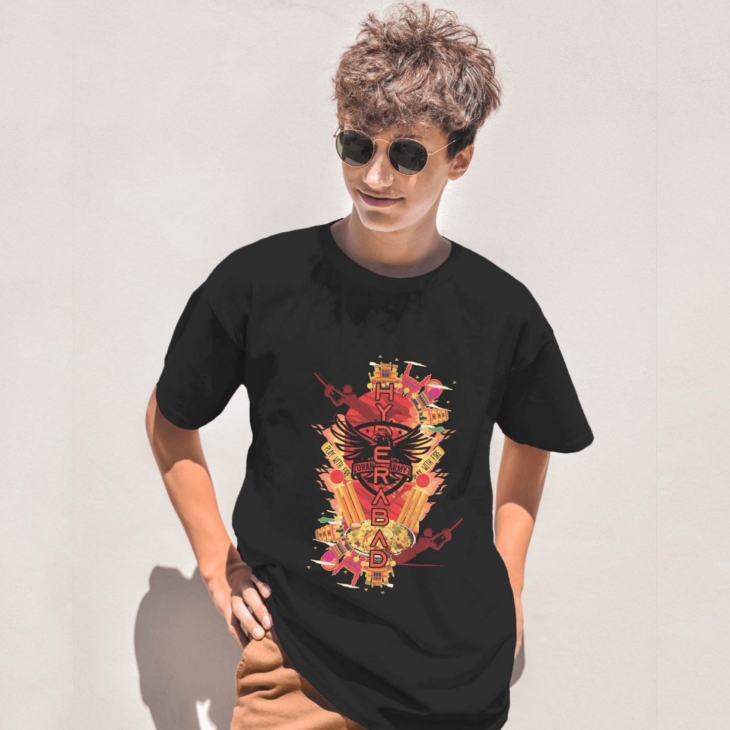 Orange Army - Hyderabad - Oversized T-shirt