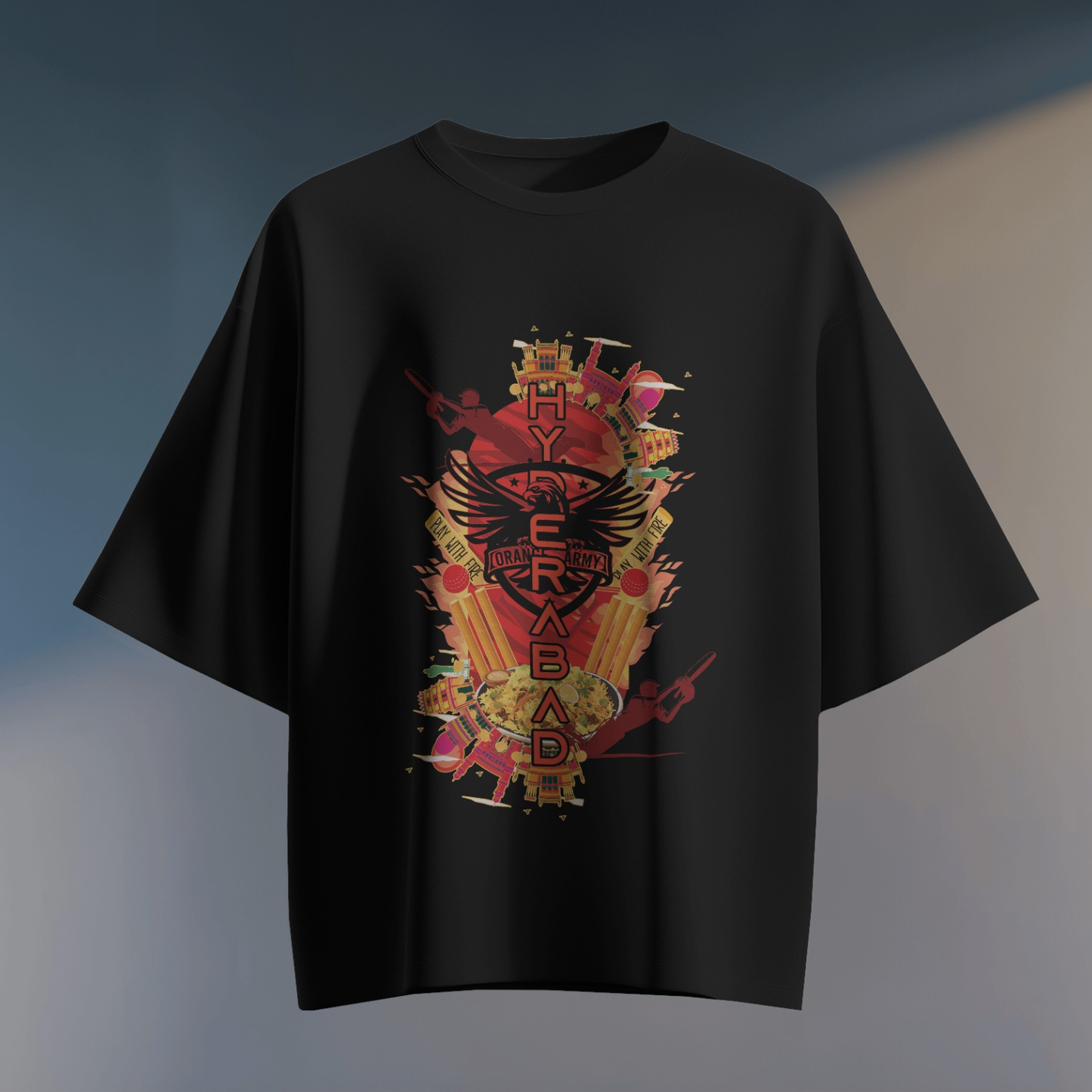Orange Army - Hyderabad - Oversized T-shirt