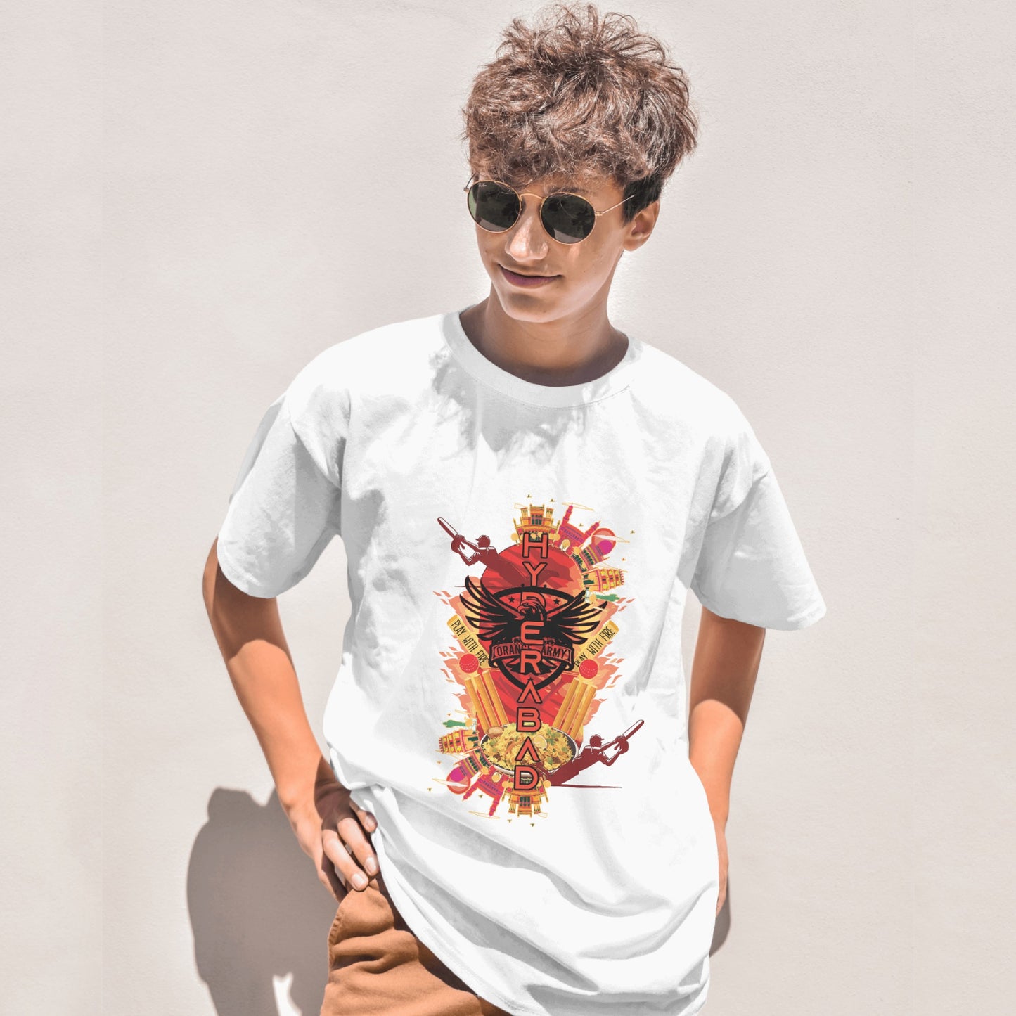 Orange Army - Hyderabad - Oversized T-shirt