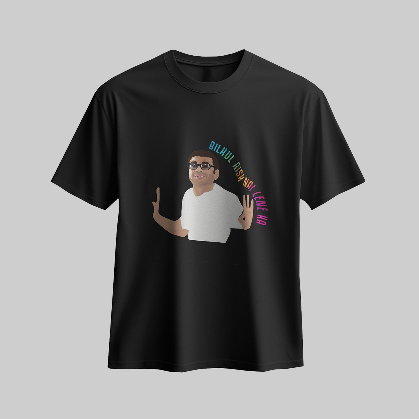 Colourful Bilkul Risk Nai Lene Ka - Regular T-shirt