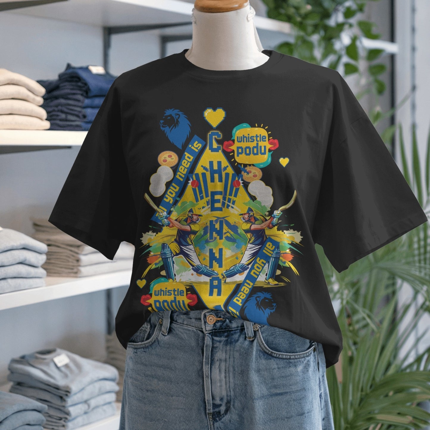 Whistle Podu Vibe - Chennai - Oversized T-shirt