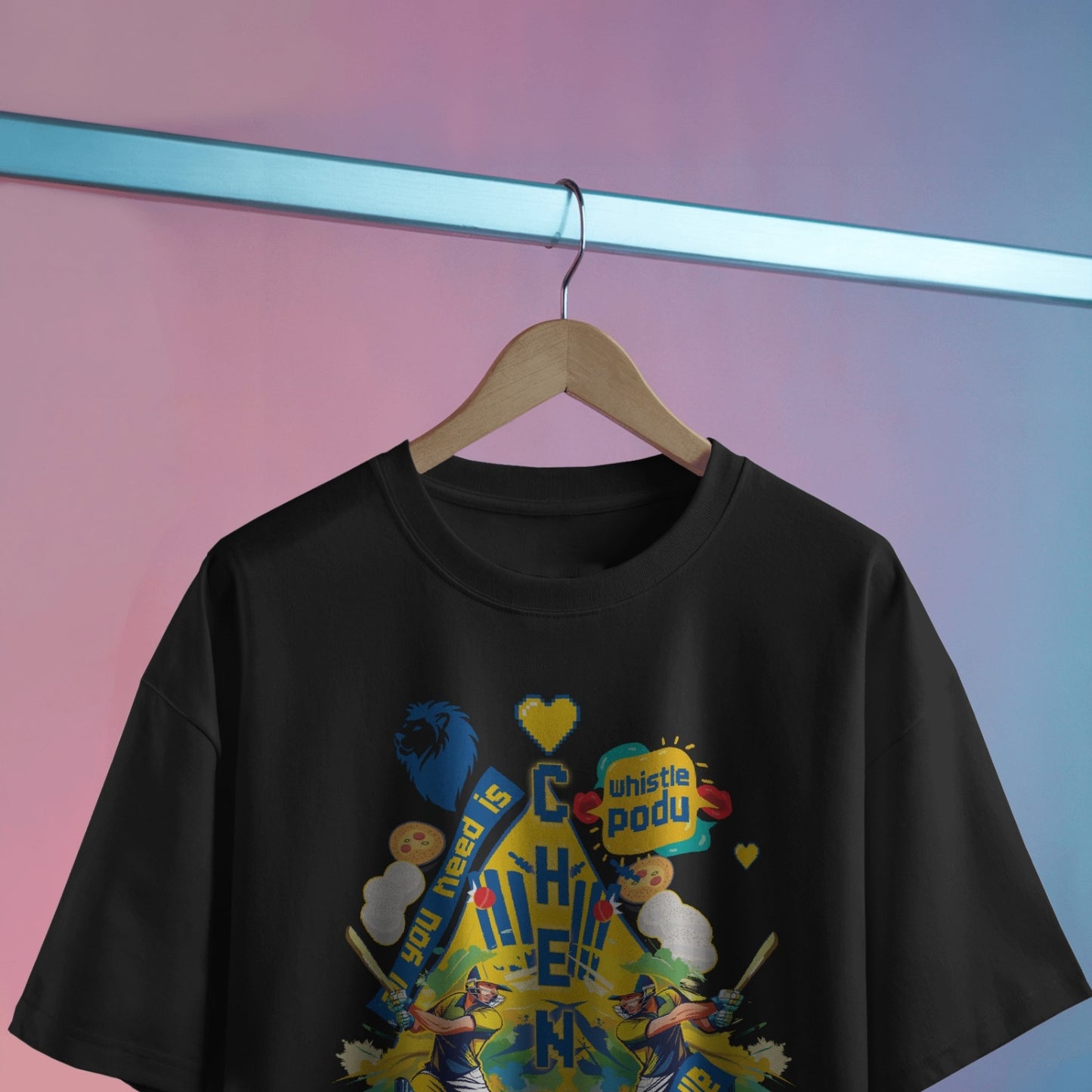 Whistle Podu Vibe - Chennai - Oversized T-shirt