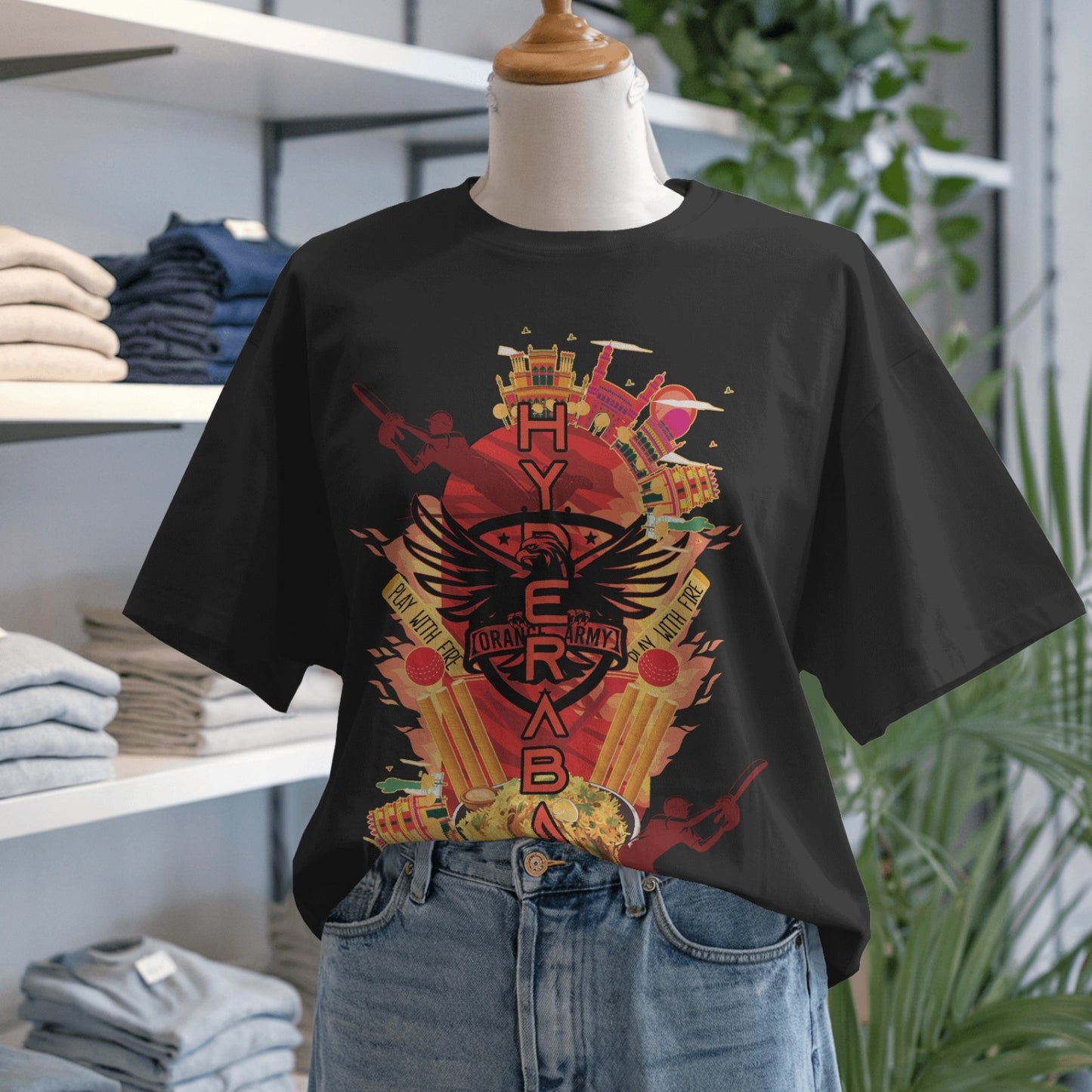 Orange Army - Hyderabad - Oversized T-shirt