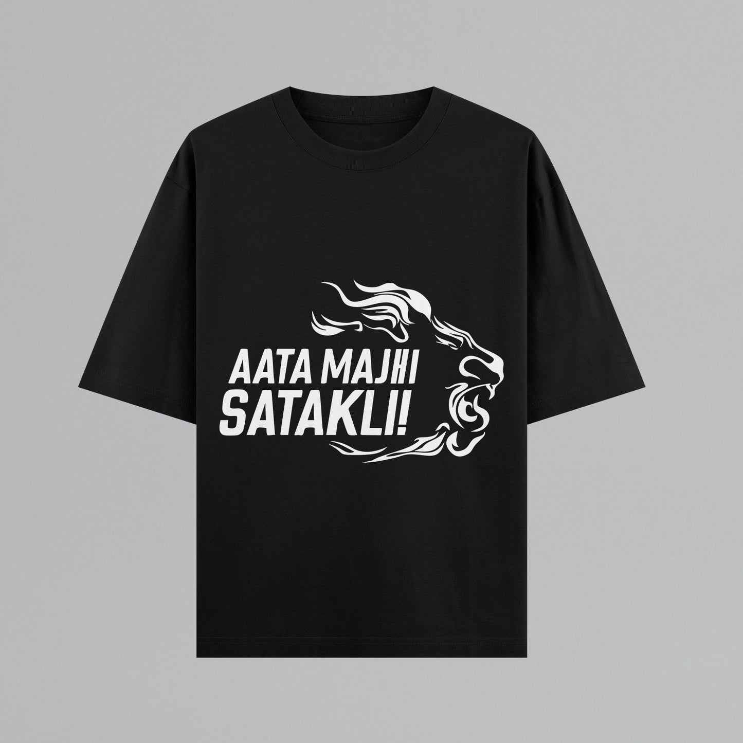 Aata Majhi Satakli Oversized T-shirt