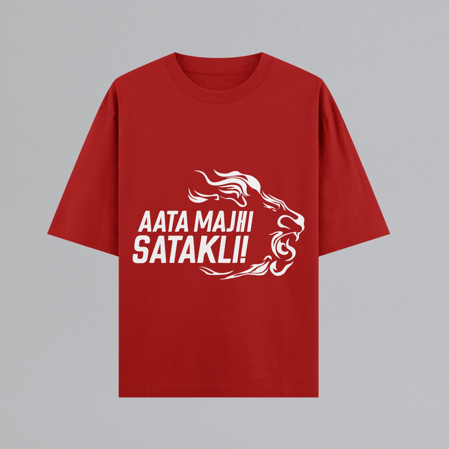 Aata Majhi Satakli Oversized T-shirt