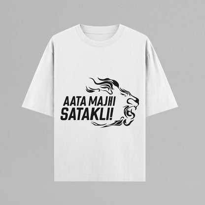 Aata Majhi Satakli Oversized T-shirt