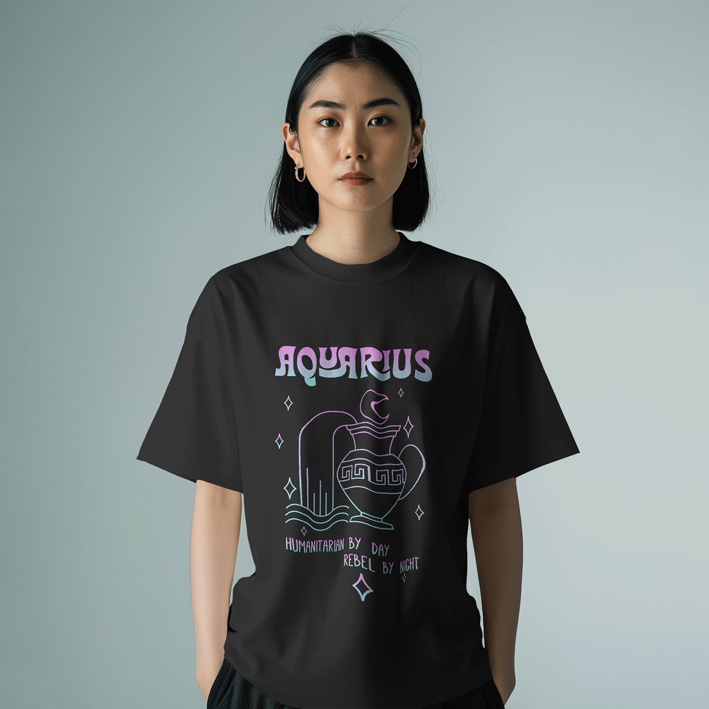 Sky Full Of Stars - Aquarius - Oversized T-shirt