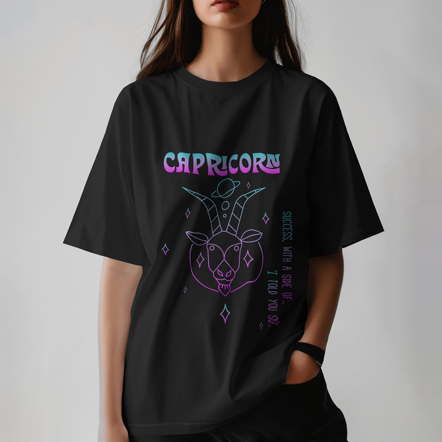 Sky Full Of Stars - Capricorn - Oversized T-shirt