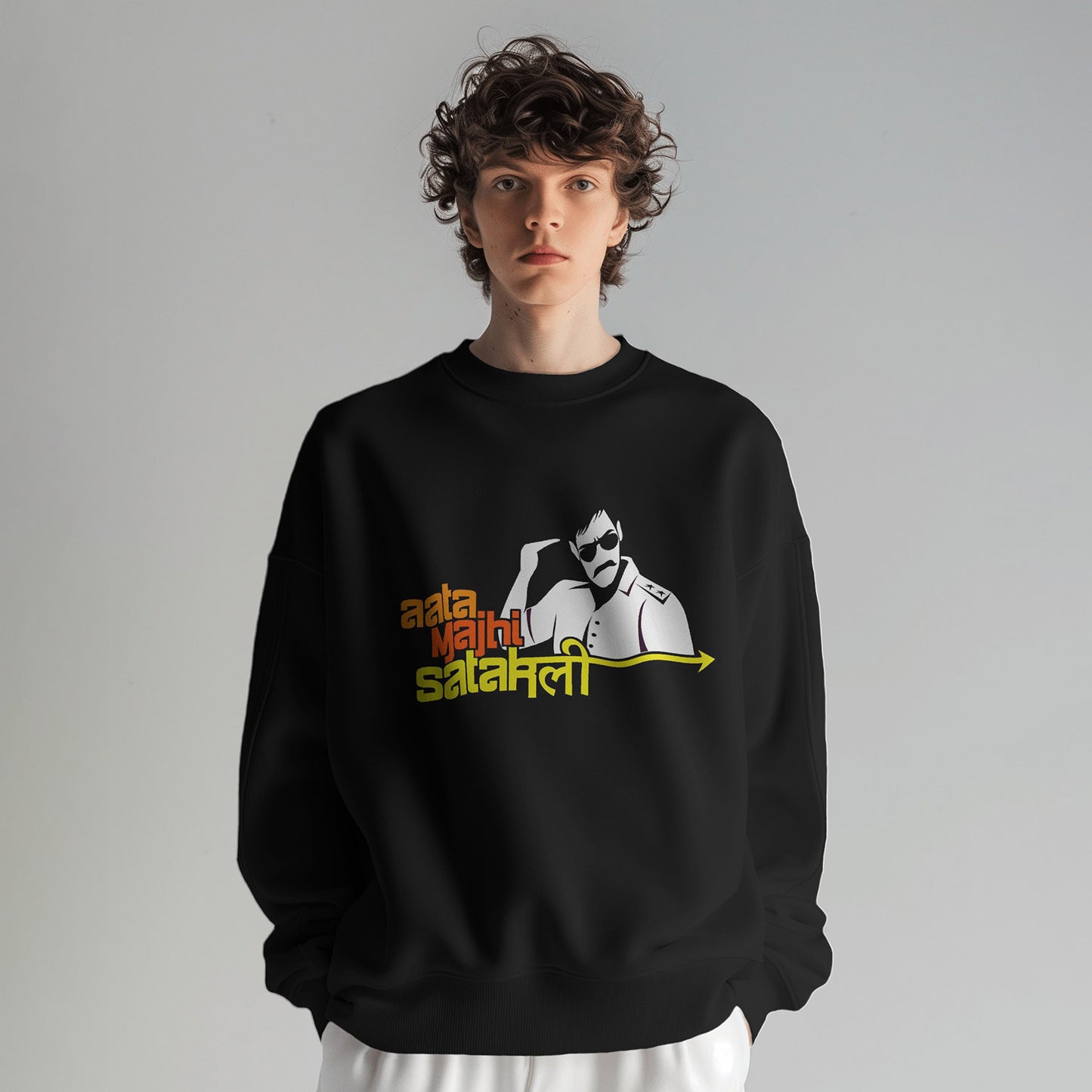 Aata Majhi Satakli AD Sweatshirt