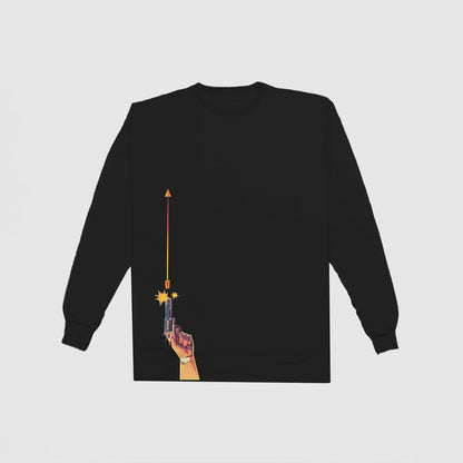 Gun Shoots Arrow Sweatshirt