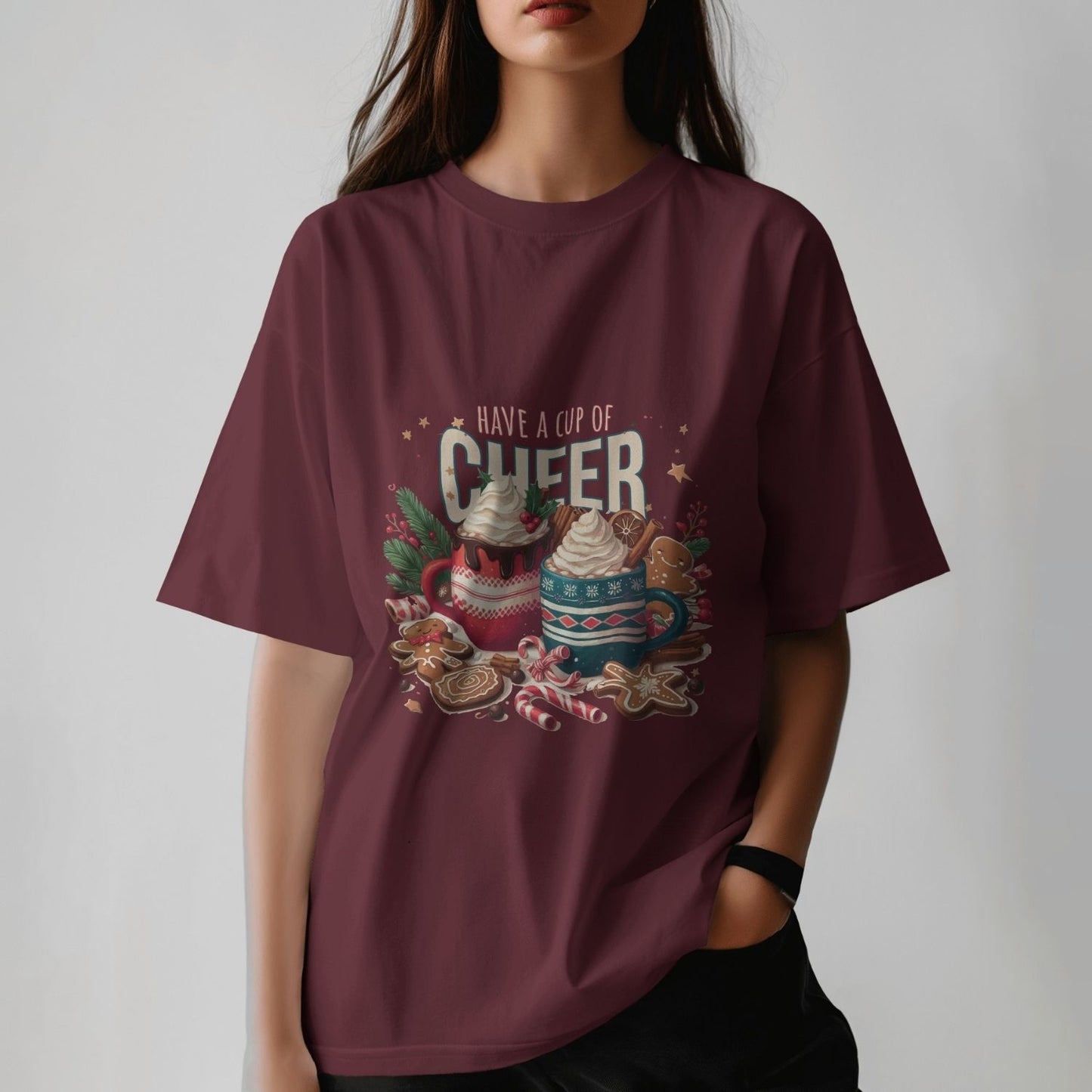 Have A Cup Of Cheer - Oversized T-shirt