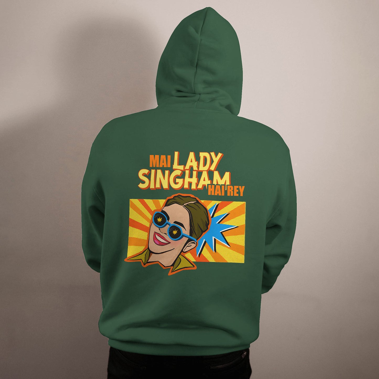 Lady Singham Hai Re Hoodies