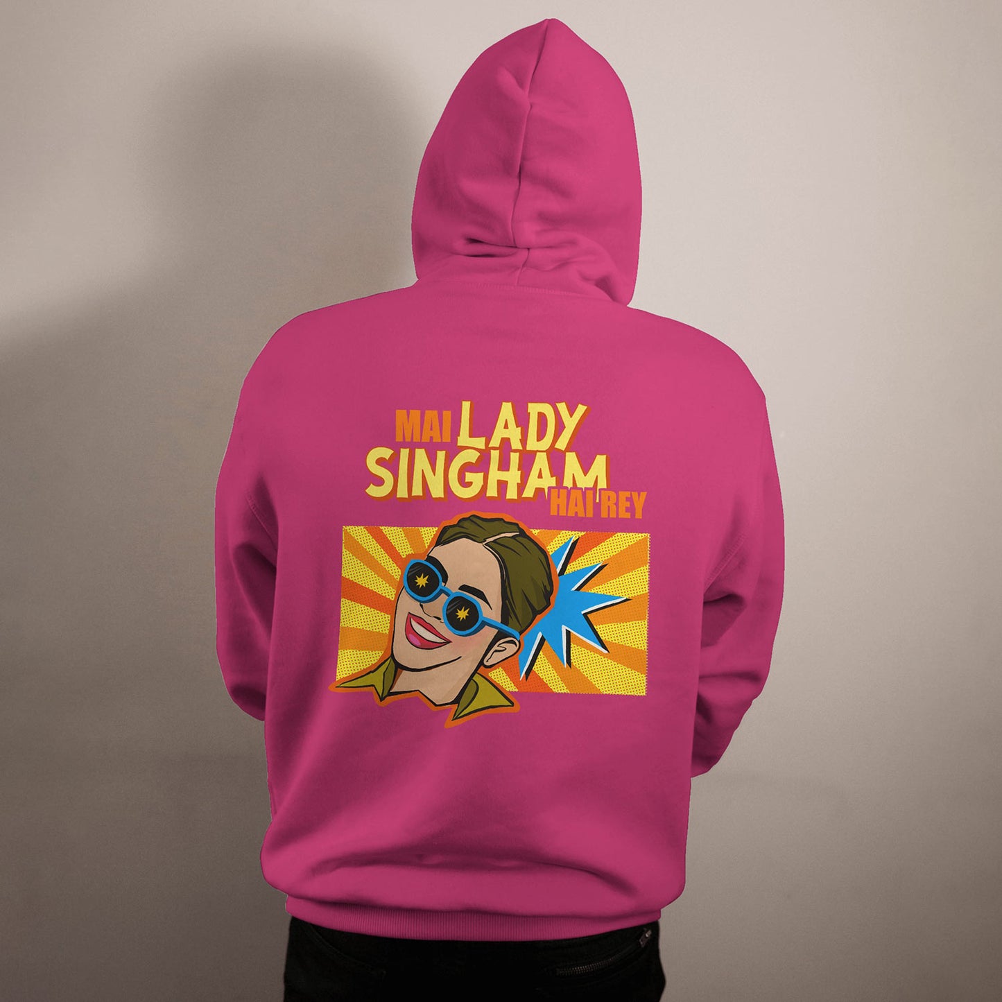 Lady Singham Hai Re Hoodies