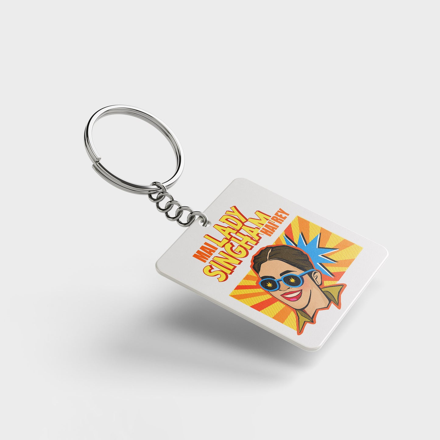 Lady Singham Hai Re Printed Keychains