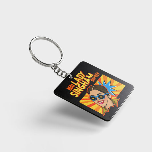 Lady Singham Hai Re Printed Keychains