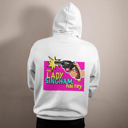 Lady Singham's Gun Hoodies