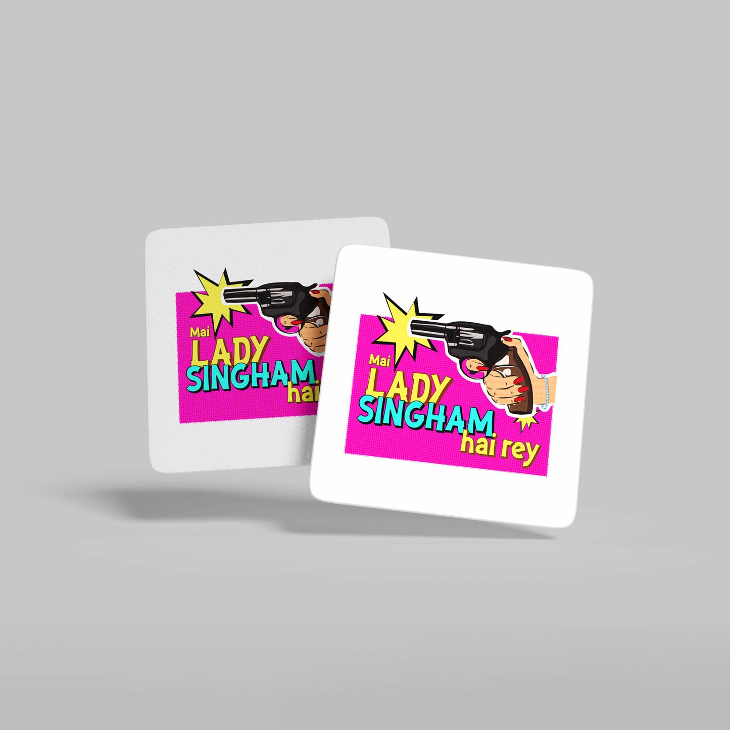 Lady Singham's Gun Coasters