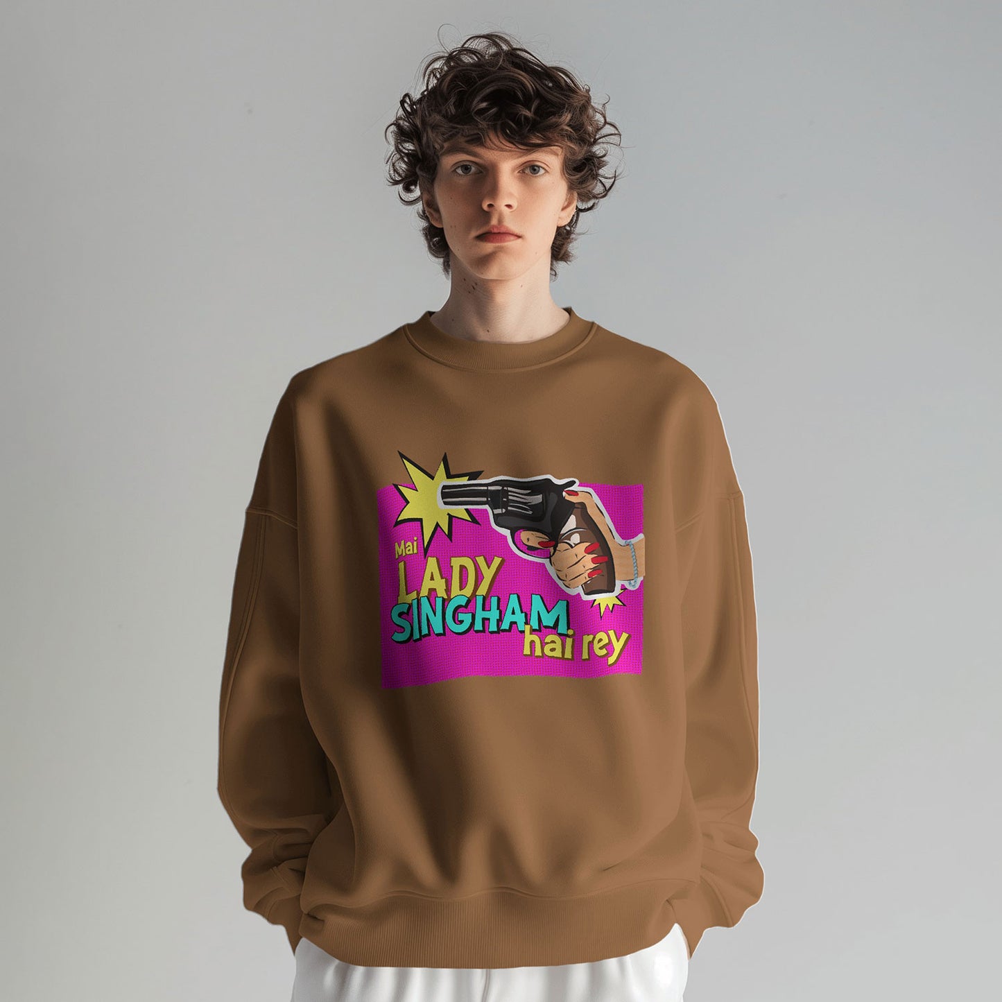 Lady Singham's Gun Sweatshirt