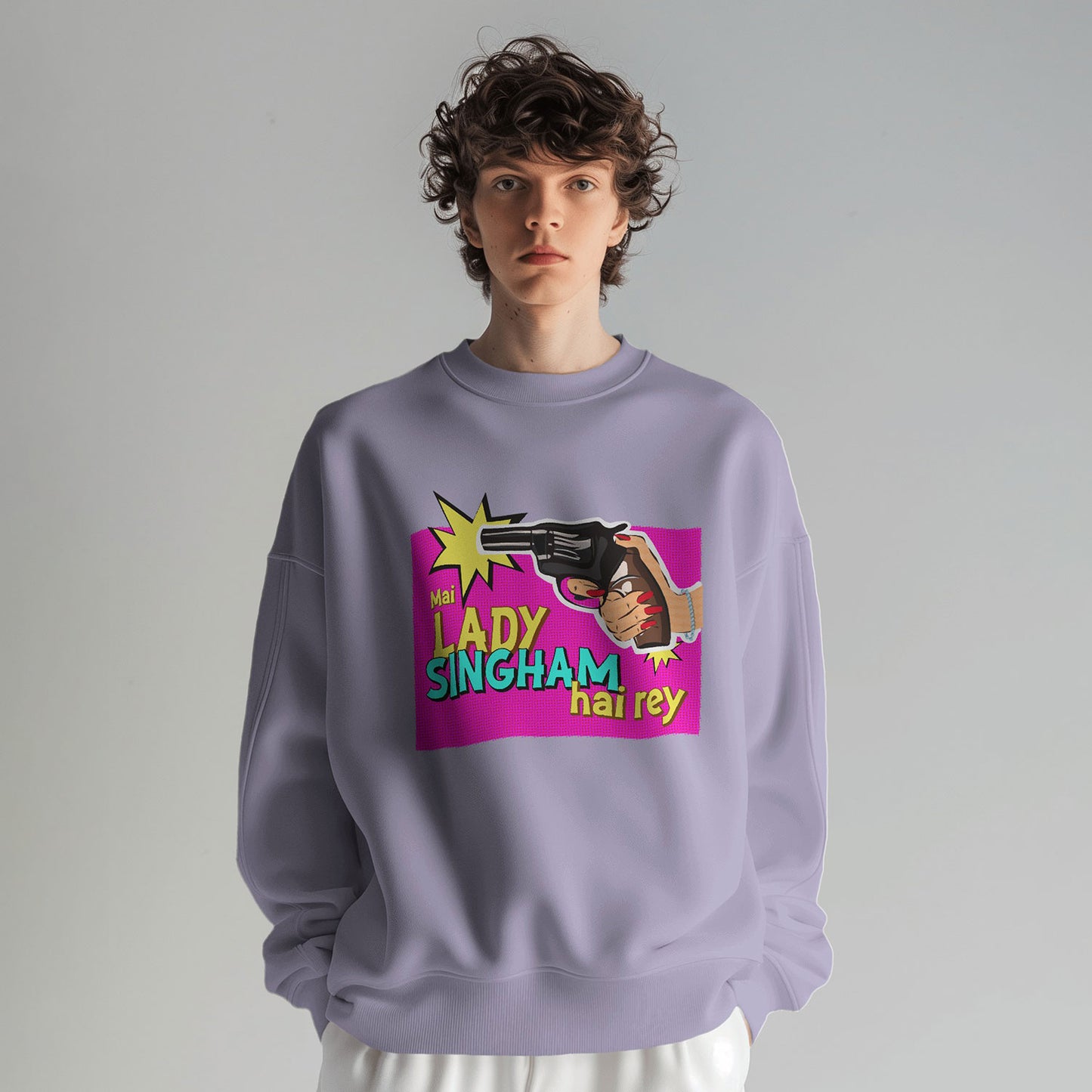 Lady Singham's Gun Sweatshirt