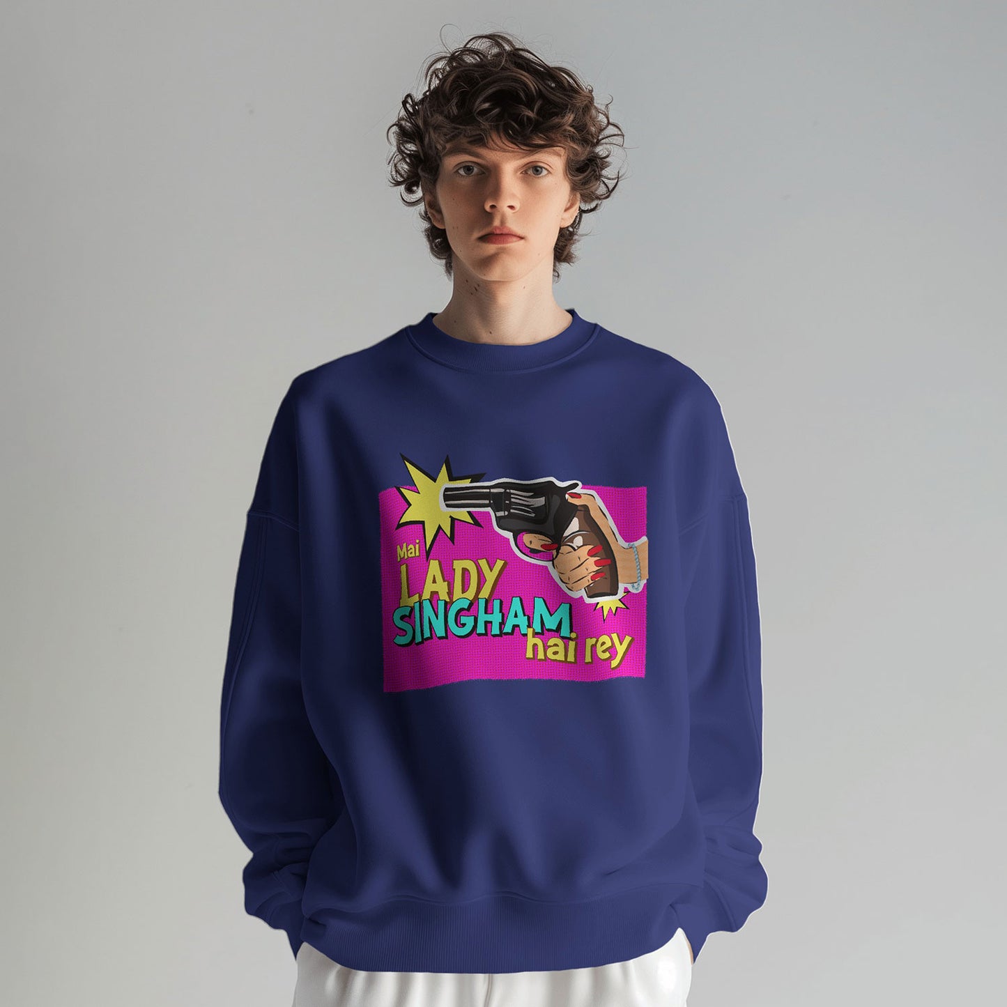 Lady Singham's Gun Sweatshirt