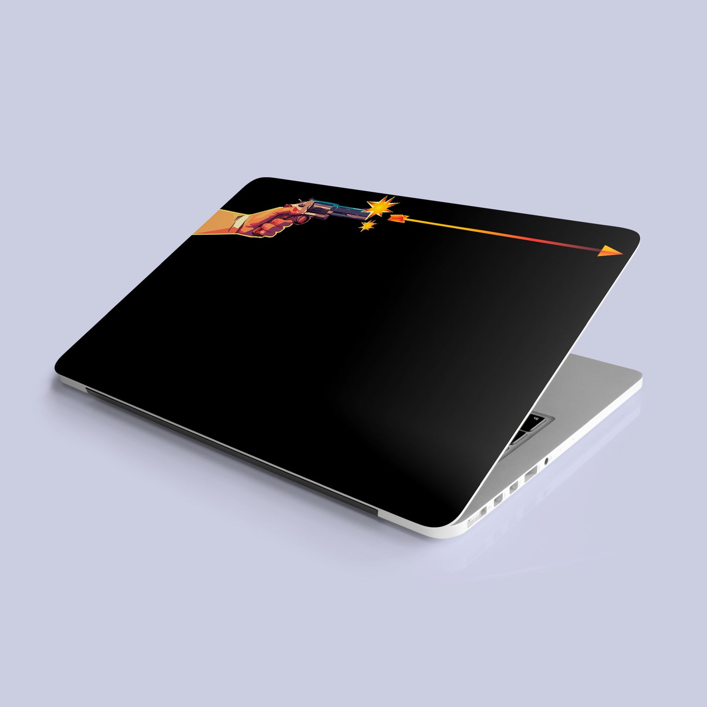 Gun Shoots Arrow Laptop Skin