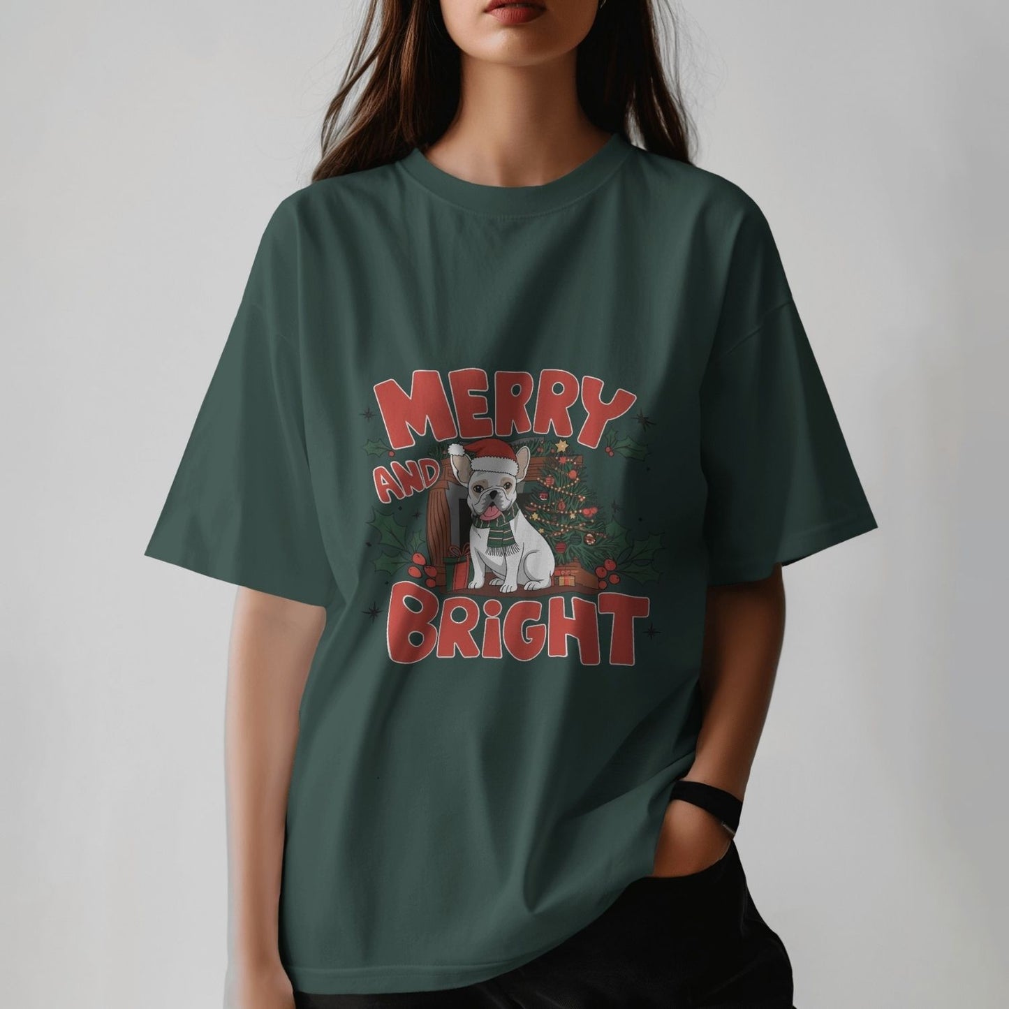 Merry And Bright - Oversized T-shirt