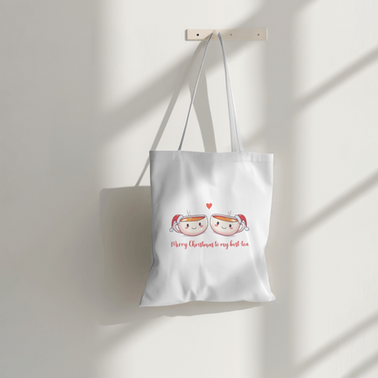 Merry Christmas To My Best-Tea - Tote Bag (Long Handle)