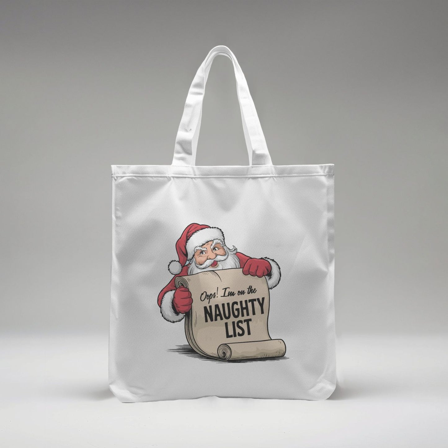 Opps I Am On The Naughty List - Tote Bag (Large)