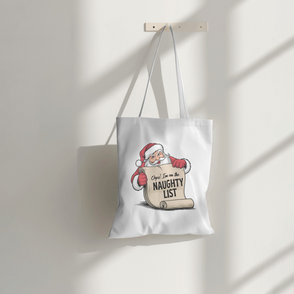 Opps I Am On The Naughty List - Tote Bag (Long Handle)