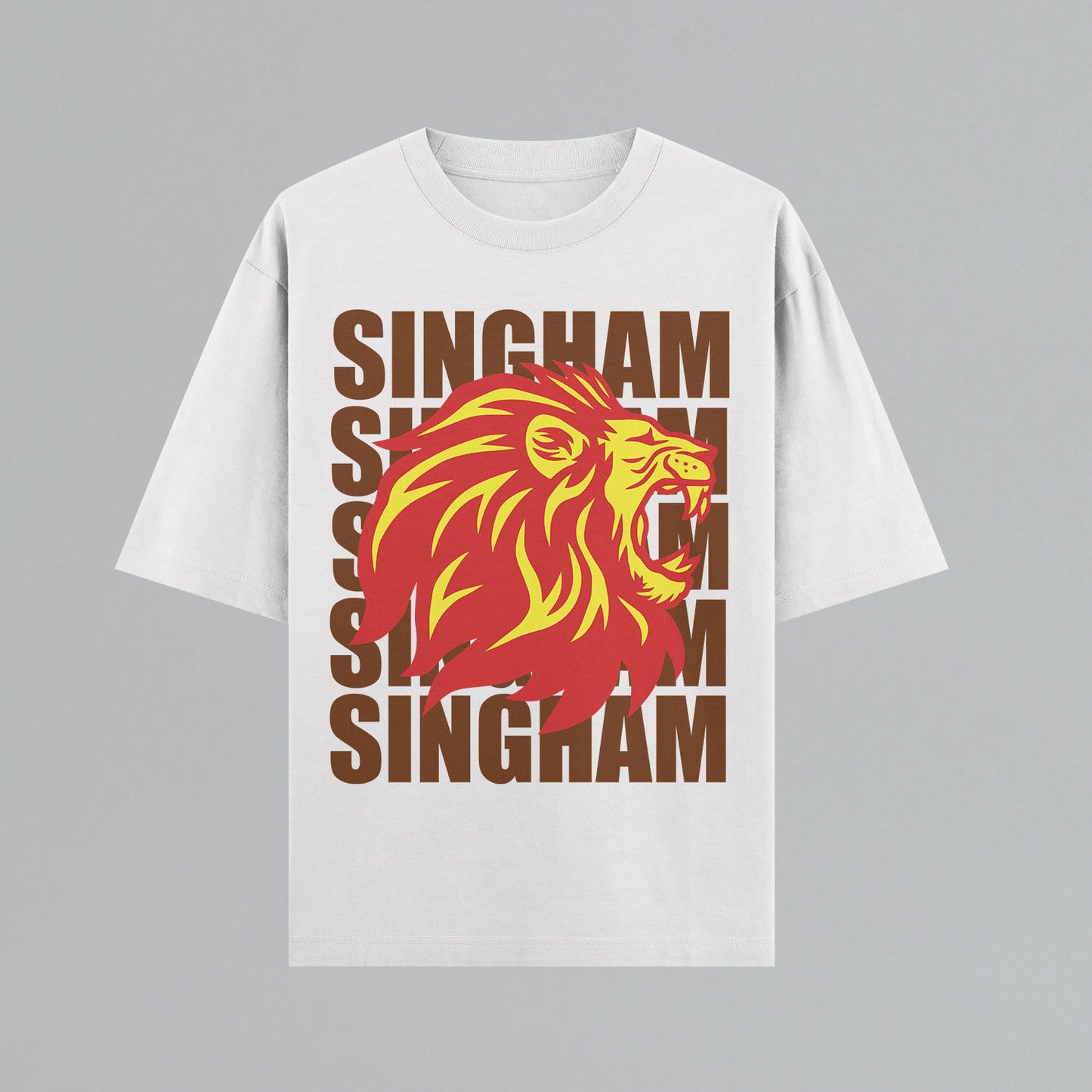 Singham Uproar Oversized T-shirt (Vertical)