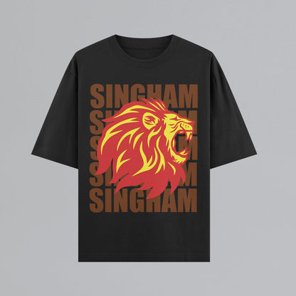 Singham Uproar Oversized T-shirt (Vertical)