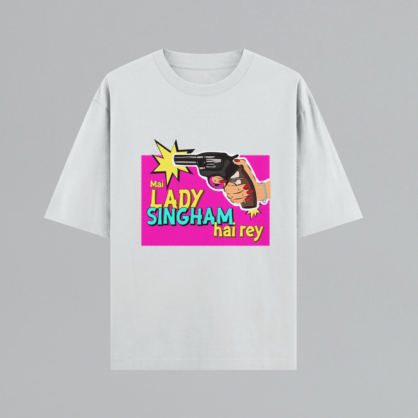 Lady Singham's Gun Oversized T-shirt