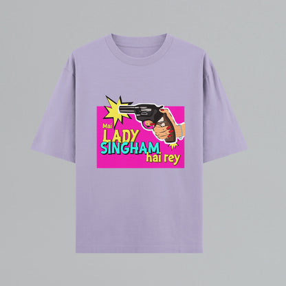 Lady Singham's Gun Oversized T-shirt