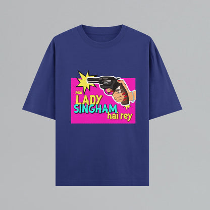 Lady Singham's Gun Oversized T-shirt